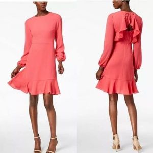 Jessica Howard Womens Ruffled Mini Cocktail Dress